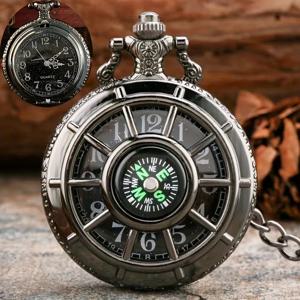 나침반 할로우 별이 빛나는 하늘 문자 보트 방향타 할로우 레트로 플립 포켓 시계 목걸이, 남녀 선물 시계, 1 개 신제품