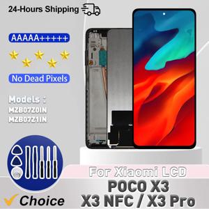 6.67 인치 IPS LCD, 샤오미 포코 X3 NFC 디스플레이, M2007J20CG 터치 스크린 디지타이저, 포코 X3 프로 LCD M2102J20SG 교체 부품