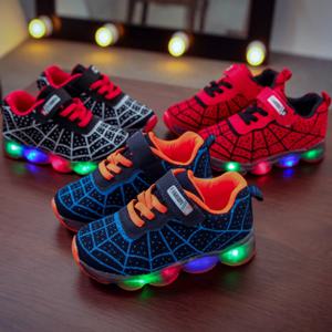 디즈니 어린이 운동화 스파이더 맨 소년 캐주얼 신발 봄 여름 새로운 통기성 학생 신발 1-12 Y 어린이 캐주얼 신발