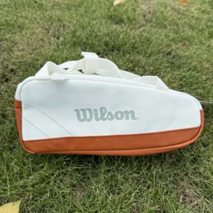 윌슨 PU 가죽 작은 손 가방 슈퍼 투어 테니스 액세서리 롤랜드 가로스 미니 여행 가방 라켓 스포츠 가방