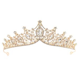 여성용 퀸 크라운 빗이있는 미인 대회 크라운 여성용 크리스탈 라인 석 티아라 머리띠 티아라 빗 티아라