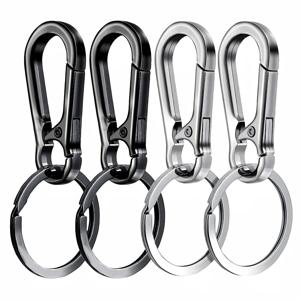 4Pcs Carabiner 클립 키 ​​체인 금속 Carabiner 모양 키 링 열쇠 고리 키 홀더 클립 자동차 키 파인더 f에 대 한 후크 홀더 주최자