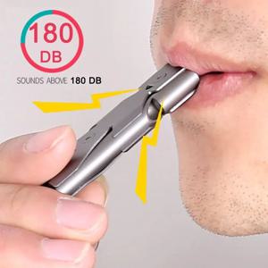 더블 파이프 휘슬 펜던트 키 체인 높은 데시벨 휴대용 야외 생존 긴급 캠핑 도구 다기능 1PC