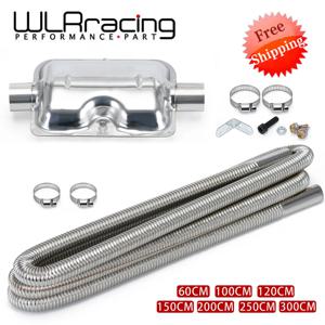 60cm - 300cm 공기 디젤 주차 히터 스테인레스 스틸 배기관 튜브 가스 벤트 호스 자동차 트럭 밴 24mm 보어 자동차 머플러