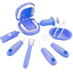 어린이 몬테소리 장난감 소녀를위한 부모-자식 상호 작용 소년 치과 의사 확인 치아 모델 의사 역할 놀이 아기 아이 학습 장난감