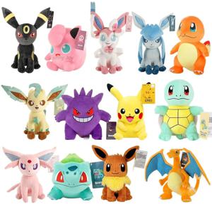 52 스타일 포켓몬 플러시 Charmander Squirtle 피카추 문 Eevee 플러시 이상해씨 박제 동물 장난감 Gengar 인형 선물 아이를위한
