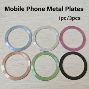 Magsafe 무선 충전기 용 자기 금속 플레이트 링 철 시트 스티커 iPhone 15 13 Pro Max 용 자동차 전화 홀더 자석 패치