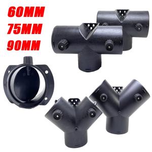 60mm 75mm 90mm 밸브 플랩 조정 가능한 공기 디젤 히터 벤트 덕트 분기 분배기 배기 파이프 배출구 조이너 커넥터 자동차 용