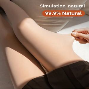 유행 광택 스타킹 두 두께 옵션 양털 안감 여성을위한 따뜻한 팬티 스타킹 따뜻한 양털 스타킹