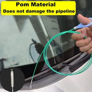 3m/5m 자동차 배수 준설 청소 브러시 ​​자동 썬 루프 배수구 막힘 브러시 긴 호스 청소 도구 범용 배수 파이프 클리너
