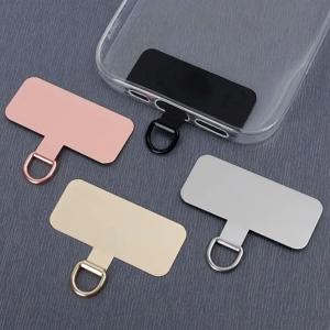 금속 전화 매는 밧줄 가스켓 패치 범용 카드 휴대 전화 교수형 조각 패치 슬링 테더 탭