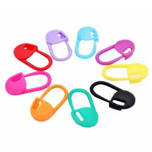 100Pcs 믹스 컬러 뜨개질 도구 잠금 스티치 마커 크로 셰 뜨개질 래치 마커 핀