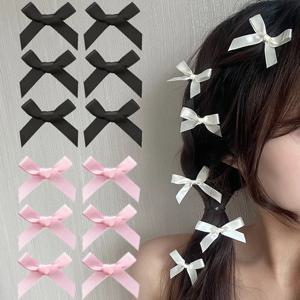 여성용 헤어 액세서리 18종 세트, 컬러풀한 리본, 리본, 헤어핀, 패셔너블하고 달콤하고 귀여운 헤어 클로 스트랩, 레이스 엘