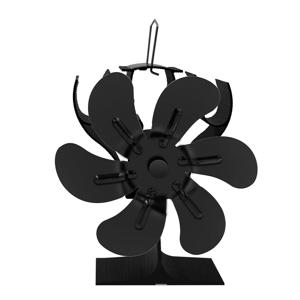 6 블레이드 스토브 팬 열 구동 벽난로 팬 로그 목재 버너 에코 팬 조용한 팬 홈 겨울 따뜻한 열 분배