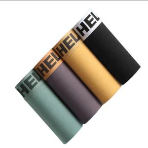 4Pcs 복서 복서 남자 속옷 XS-XXL 남자 팬티 섹시한 남자 통기성 복서 반바지 남성 편안한 속옷