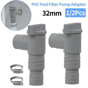 PVC 수영장 필터 펌프 어댑터, Intex PoolSun 수영장 배수 밸브, 글로브 밸브, 32mm 호스 피팅에 적합