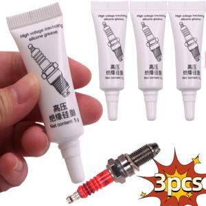 3pcs 자동차 점화 플러그 절연 그리스 고전압 절연 점화 코일 실리콘 그리스 온도 내식성