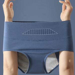 높은 허리 월경 여성 팬티는 기간 바지를 넓힙니다 누출 방지 생리 속옷 코튼 플러스 사이즈 L-4XL 여성 팬티