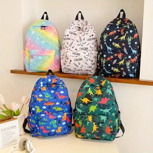 패션 내구성 나일론 핸드백 여성 배낭 캐주얼 만화 패턴 대학생을위한 조절 가능한 스트랩과 대용량