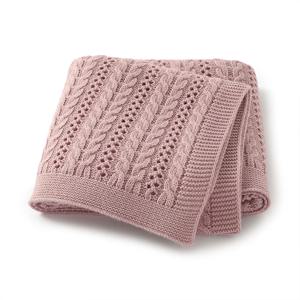 안티 필링 소프트 0-24 개월 신생아 소년 & 소녀 올 시즌 담요 통기성 니트 아크릴 아기 유아용 담요