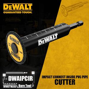 DEWALT DWAIPCIR 충격 연결 내부 Pvc 파이프 커터 드라이버용 전동 공구 액세서리