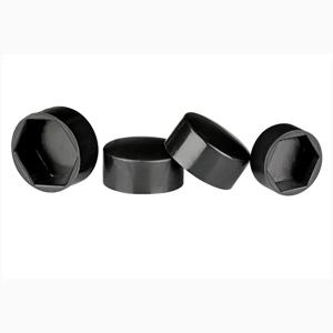 검정색/흰색/회색 육각 너트 플랫 헤드 플라스틱 보호 캡 외부 육각 나사 장식 캡 방진 커버