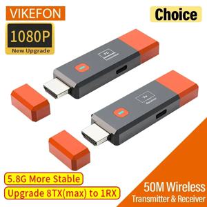 1080P 50M 5.8G HDMI 호환 무선 비디오 송신기 수신기 확장기 어댑터 동글 키트 시네마 노트북 PC 모니터용