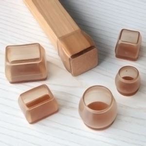 16PCS 의자 다리 보호대 나무 바닥 용 라운드 펠트 패드 실리콘 커버 가구 다리 슬라이더 캡 미끄럼 방지 소음 감소
