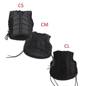 어린이 승마 조끼 편안한 승마 보호 양복 조끼 소년 소녀를위한 충격 흡수 안전 조끼