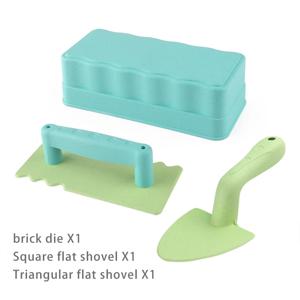 겨울과 여름을위한 눈 해변 장난감 모래 재미있는 벽돌 모래 성 금형 3 조각 눈 야외 어린이 생일 장난감 선물 구축