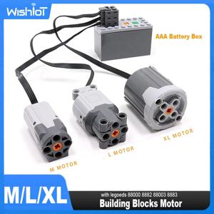 기차 버기 모터 M L XL 서보 모터, 기술 MOC 전원 기능 모터 부품, IR 리모컨, 레고드 8881 8883 5292 8886