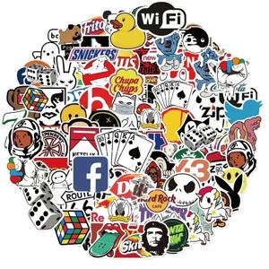 10/53/106Pcs 멋진 패션 브랜드 로고 스티커 DIY 스케이트 보드 노트북 수하물 자전거 오토바이 전화 자동차 스티커 데칼