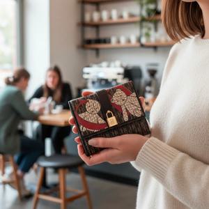 패션 다용도 레터 프린트 디자인 지갑 고급스러운 느낌의 지갑 고품질 표준 지갑 여성스러운 기질 스타일 자동차