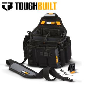 TOUGHBUILT TB-CT-104 마스터 전기 기사의 파우치 숄더 스트랩 대용량 견고한 구조 25 포켓 전기 기사 가방