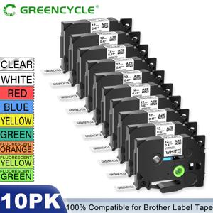 브라더 P-터치 라벨 메이커용 라미네이트 라벨 카세트, 브라더 TZ Tze-231 131 631 호환, 5PK, 10PK 라벨 테이프, 6mm, 9mm, 12mm