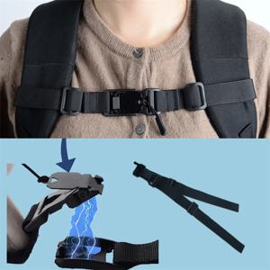 배낭 마그네틱 가슴 팩 스트랩쉬운 분리형 스트랩 조절 가능한 어깨 스트랩 야외 캠핑 가방 스트랩 액세서리