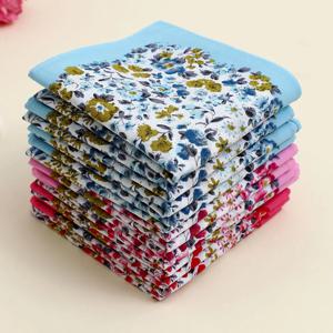 3 팩 43cm 여성용 꽃 손수건, 웨딩 용품, 흡수성 땀 수건, 도시락 장식 수건, 플랩 포켓 바지 수건