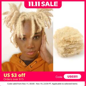 613 # 아프로 킨키 벌크 100% 인모 연장, 레게 더티 브레이드, 브라질 천연 크로셰 헤어 레게머리