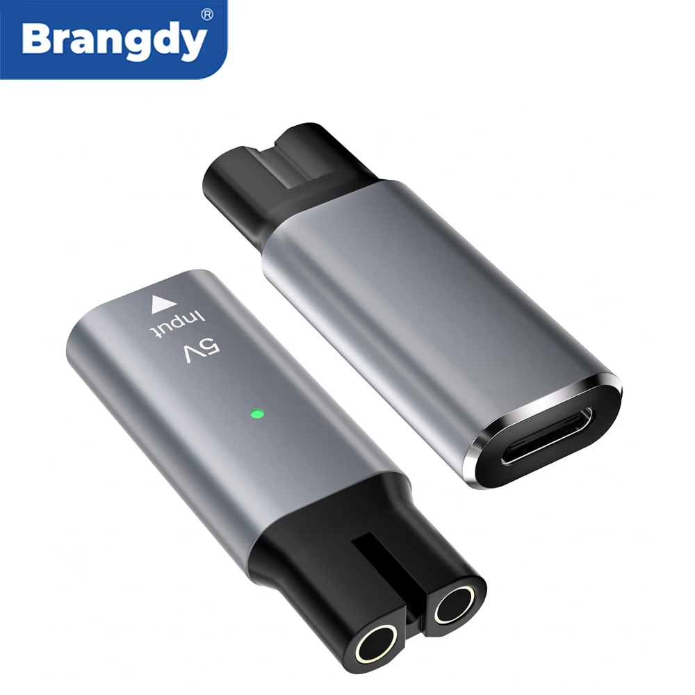 필립스 OneBlade QP2724 QP2834 QP1424 QP1924 QP4631 수염 트리머용 Brangdy 5V Type-C 면도기 어댑터 충전기 변환기