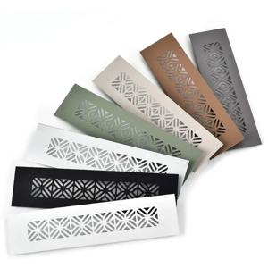 알루미늄 합금 통풍구 커버 직사각형 루버 에어 벤트 장식 통기성 메쉬 50/80cm 와이드 인공 호흡기 그릴 커버