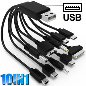 10In1 USB-멀티 포트 USB 케이블 범용 전화 충전 케이블 삼성 Nokia 전화 충전기 용 멀티 헤드 충전 케이블 코드