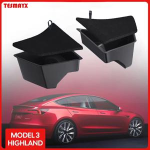Tesla Model 3 highland 2024 2025 뒷 트렁크 사이드 스토리지 박스 커버 테일 부츠 주최자 파티션 장식 액세서리