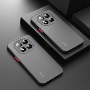 Funda For Xiaomi Redmi Note 14 Pro 4G 케이스 Note14 Pro Plus 5G 커버 Coque 무광택 반투명 하드 PC 보호용 전화 범퍼 Pro +