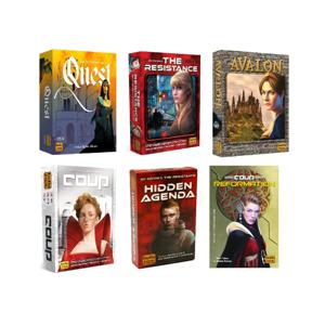 인디 보드 및 카드 |   저항: 아발론 |   쿠데타 개혁 |   저항 숨겨진 의제 |   전략적 카드 게임