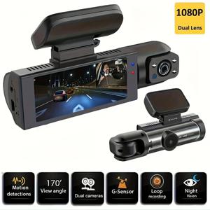 듀얼 렌즈 자동차 DVR FHD 1920*1080P 대시 카메라 캐빈 Dashcam 차량 비디오 대시 캠 드라이브 레코더 인테리어 미니 Dvrs 블랙 박스