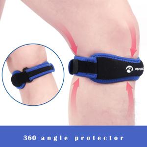 1 PC 무릎 슬개골 힘줄 무릎 지원 Strape Brace 조정 가능한 충격 흡수 압축 무릎 패드 슬리브 농구