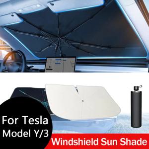 Tesla Model Y/3 2020-2025 앞 유리 차양 우산 나노 얼음 결정 코팅은 자동차를 태양 광선 및 열 손상으로부터 보호합니다.