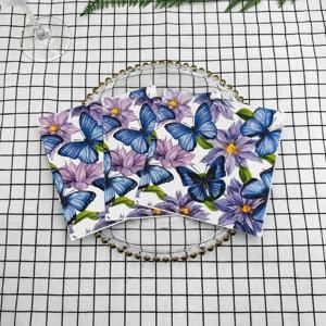 20pcs 33cm 2-Ply 유화 나비 꽃 인쇄 냅킨 파티 컬러 종이 컵 꽃 접는 DIY Decoupage 종이