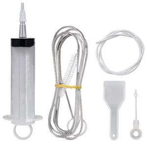 5pcs 냉장고 준설 키트 유연한 냉장고 스크럽 브러시 재사용 가능한 냉장고 배수구 준설 리무버 청소 주사기 삽