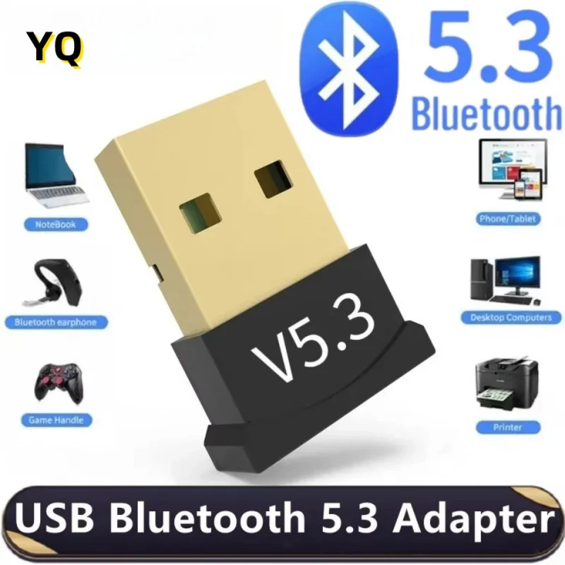 USB 블루투스 5.3 어댑터 무선 블루투스 5.1 PC 노트북 용 동글 어댑터 무선 스피커 오디오 수신기 USB 송신기